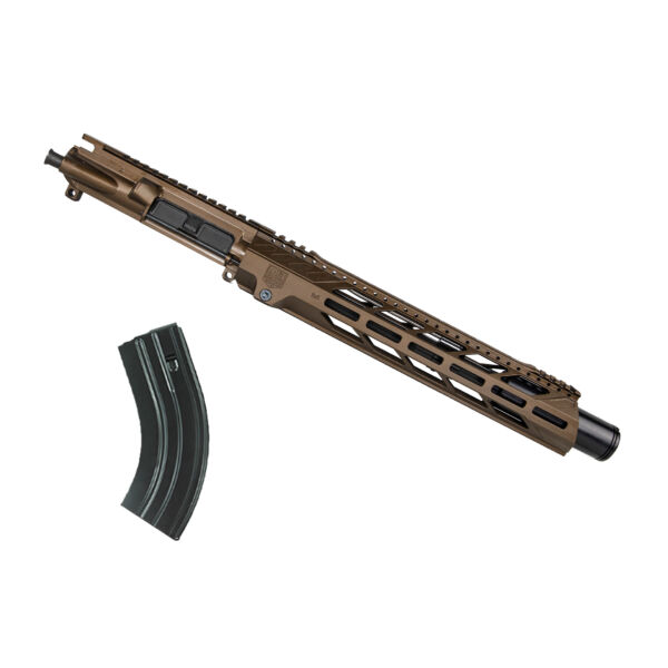 DB15 7.62 X 39MM DIAMOND SERIES 10" UPPER ASSEMBLY W/ 13" M-LOK ANTI ROTATION S RAIL 5" FLASH CAN, MIDNIGHT BRONZE WITH BCG & CHGH