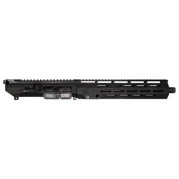 DB10 8.6 BLACKOUT 12" UPPER ASSEMBLY W/ 11" M-LOK ANTI-ROTATION S RAIL, BLACK WITH BCG & CHGH