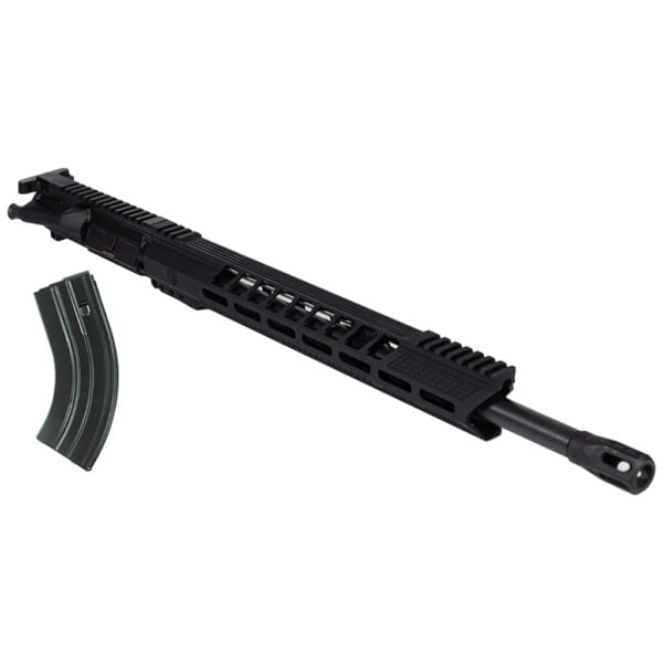 DB15 6.5 GRENDEL BLACK GOLD SERIES 18" UPPER ASSEMBLY W/ 15" M-LOK V RAIL, BLACK WITH BCG & CHGH