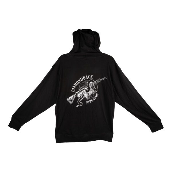 DB Zip Up Rattler Ultra Lightweight Hoodie - Black