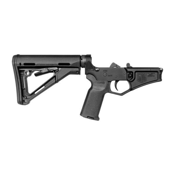 DB15 223/556/300BO COMPLETE ASSEMBLED BLACK GOLD SERIES RIFLE LOWER, BLACK, MAGPUL FURNITURE, NO MAGAZINE - MUST PROVIDE A VALID FFL