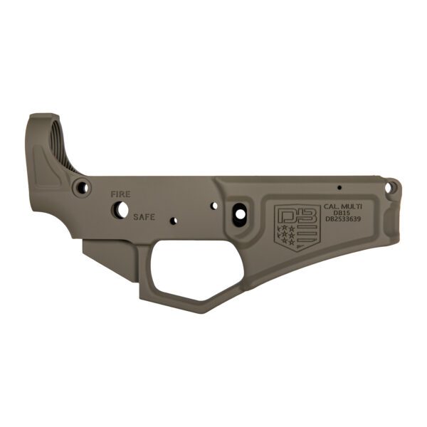 DB15 223/556/300BO STRIPPED BLACK GOLD SERIES RIFLE LOWER, OD GREEN, NO MAGAZINE - MUST PROVIDE A VALID FFL