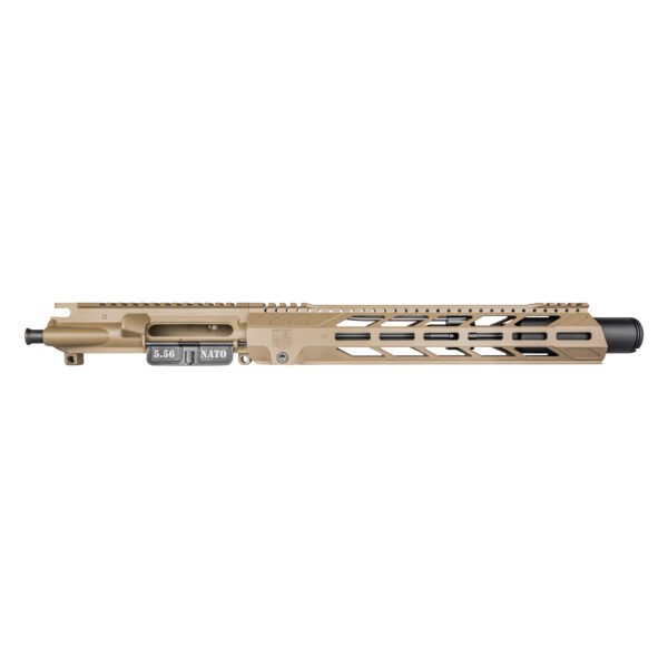DB15 5.56 NATO DIAMOND SERIES 10" UPPER ASSEMBLY W/ 13" M-LOK ANTI ROTATION S RAIL 5" FLASH CAN, FLAT DARK EARTH
