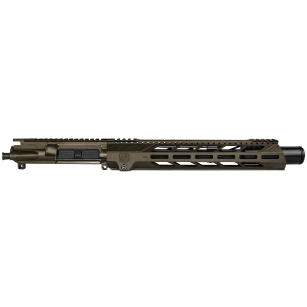 DB15 5.56 NATO DIAMOND SERIES 10" UPPER ASSEMBLY W/ 13" M-LOK ANTI ROTATION S RAIL 5" FLASH CAN, MIDNIGHT BRONZE