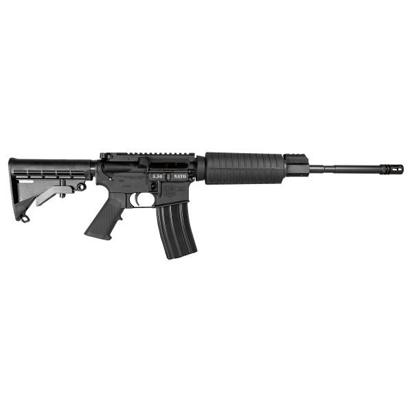 DB15, 16" Extended Line, Standard 2 Piece Black Polymer Rail, USB Lite w/ Rail Height Gas Block, Black