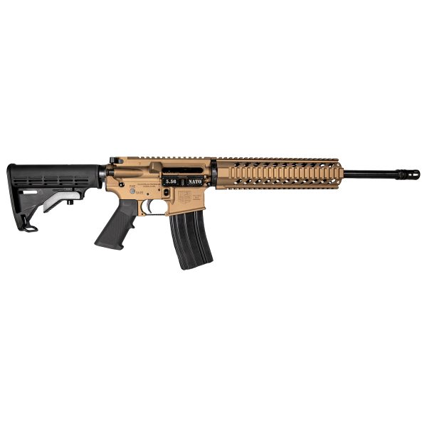DB15, 16" Extended Line w/ 10" Free Float Rail, 5.56 NATO, Burnt Bronze