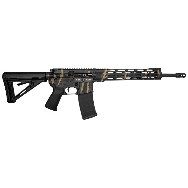 DB15, 16" Extended Line w/ 12" M-LOK Rail, 5.56 NATO, Tiger Stripe Camo