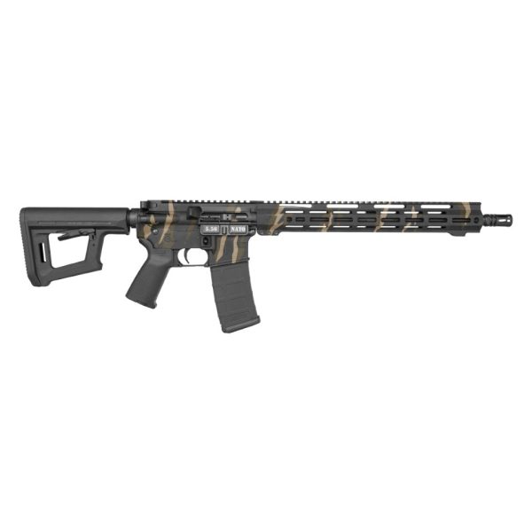 DB15, 16" Carbon Series w/ 15" M-LOK Rail, 5.56 NATO, Tiger Stripe Camo