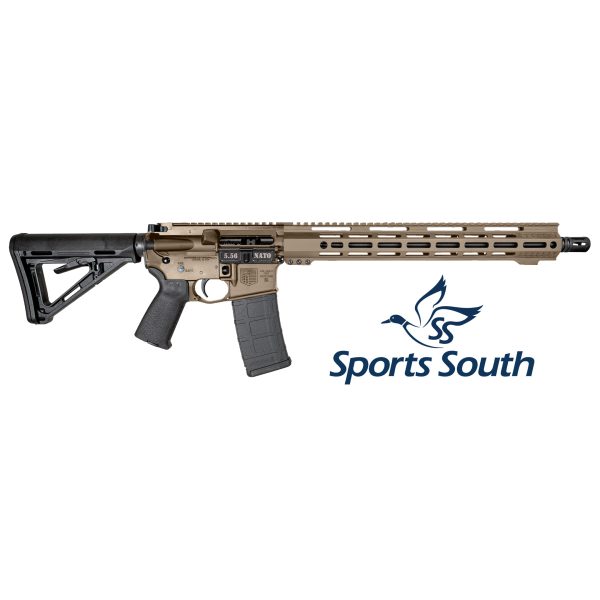 Sports South Exclusive, DB15, 16" Carbon Series w/ 15” M-LOK Rail, 5.56 NATO, FDE