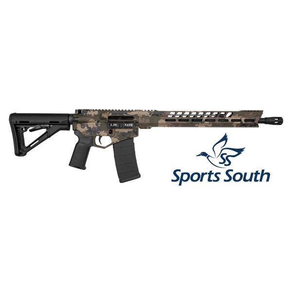 DB15, 16" Black Gold Series, w/ 15" M-LOK V Rail w/ Anti-Slip Texture Pads, 5.56 NATO, Camo