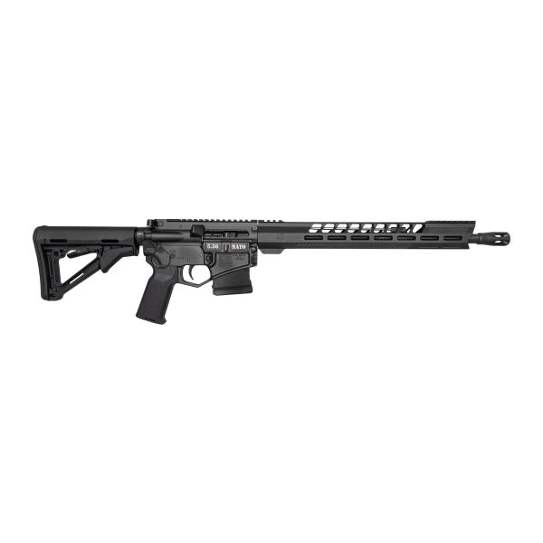 CA Compliant, DB15, 16" Black Gold Series, w/ 15" M-LOK V Rail w/ Anti-Slip Texture Pads, 5.56 NATO, Black