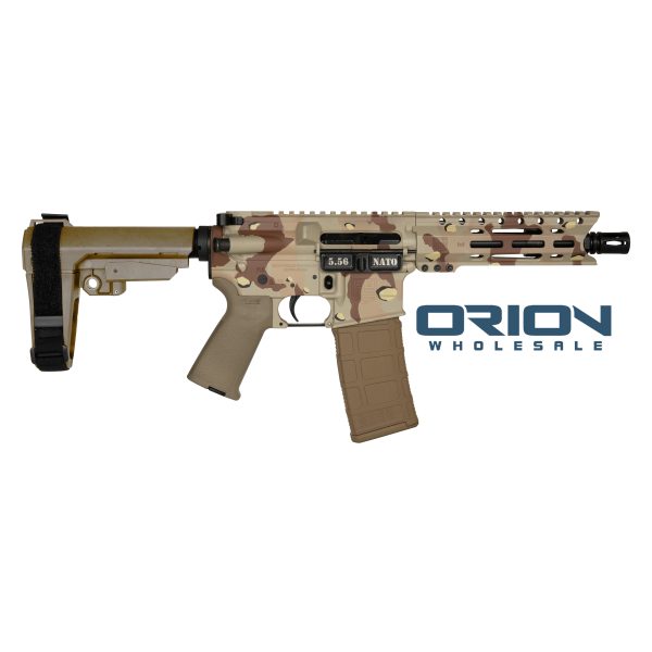 ORION EXCLUSIVE, DB15, 7", 5.56 NATO w/ 6" PC M-LOK Rail, Desert Camo - Orion Exclusive