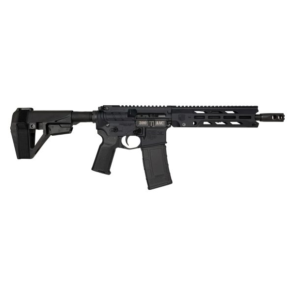 DB15, 10" Obsidian Series Pistol w/ 9" V4 M-LOK Anti-Rotation S Rail, .300 AAC Blackout, Black
