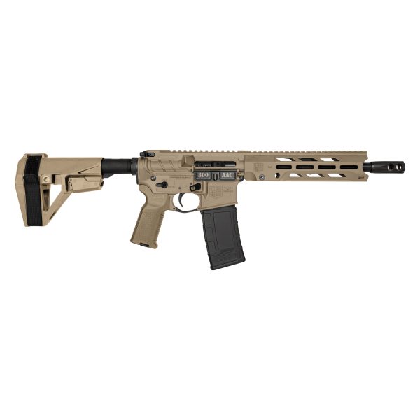 DB15, 10" Obsidian Pistol w/ 9" V4 M-LOK Anti-Rotation S Rail, .300 AAC Blackout,  FDE
