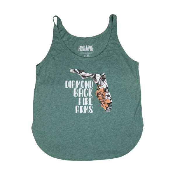 DB Floral Forest Florida Flowy Tank - Dark Green