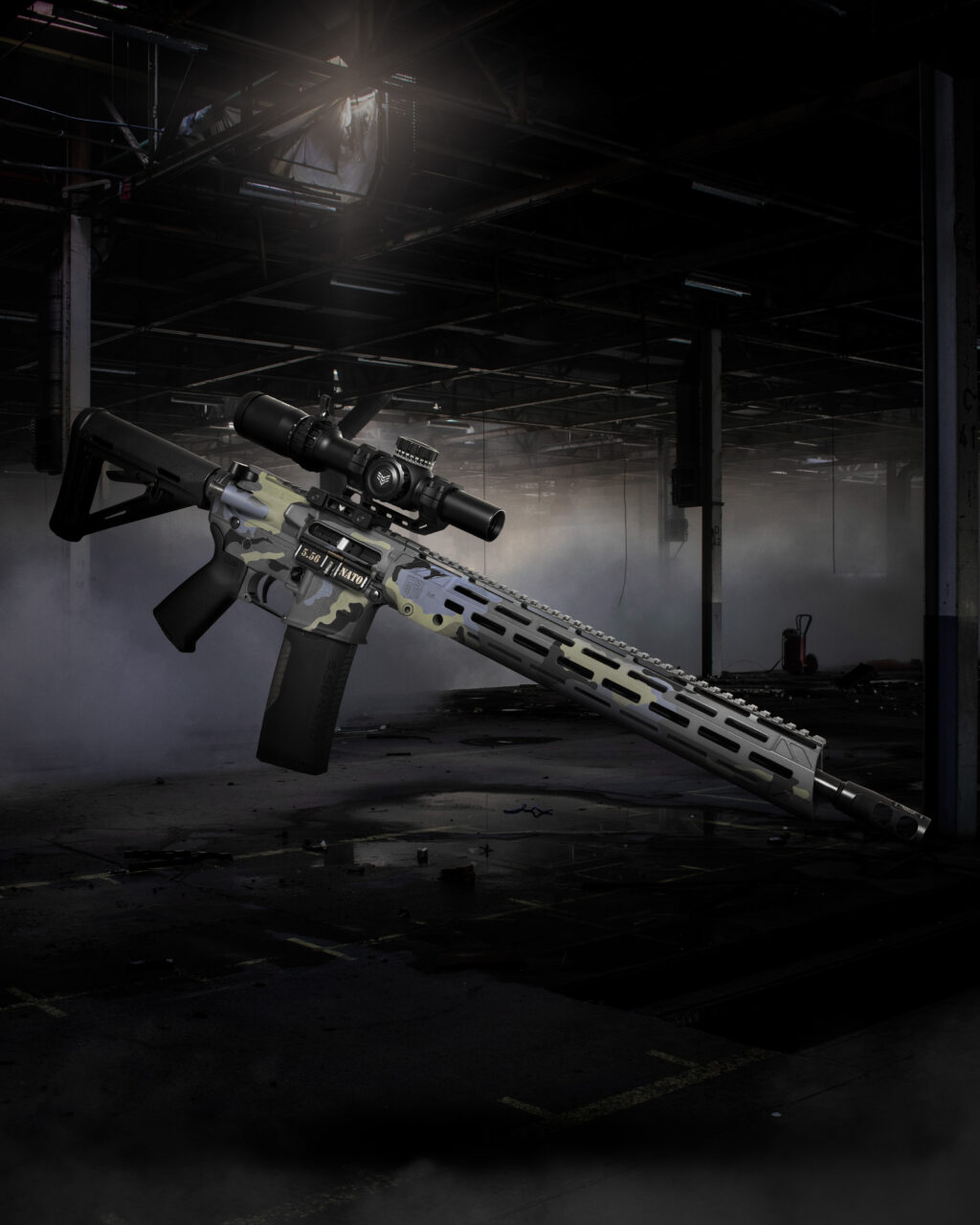 <strong>**SOLD OUT**</strong>  -  Grey Ghost - AR15 Upper, Rail, and Lower Cerakote Set - Image 6