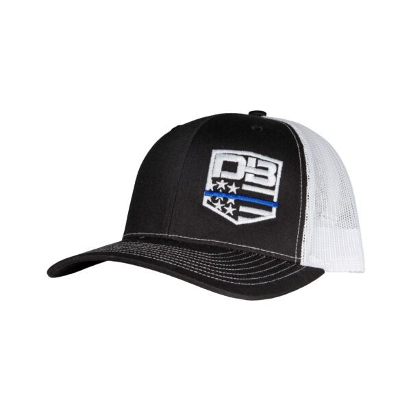 LEO Blue Line Hat - White Mesh