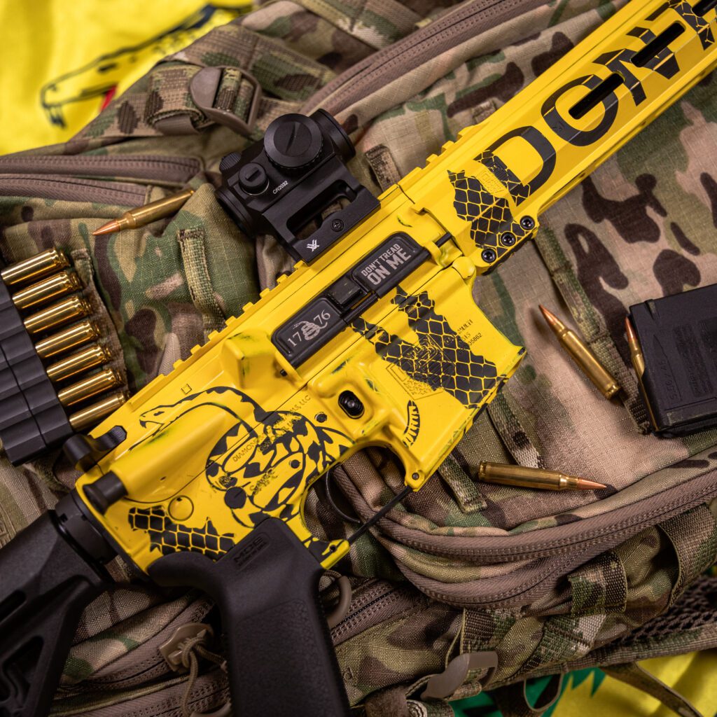 <strong>**SOLD OUT**</strong>  -  Don't Tread On Me - AR15 Upper, Rail, and Lower Cerakote Set - Image 5