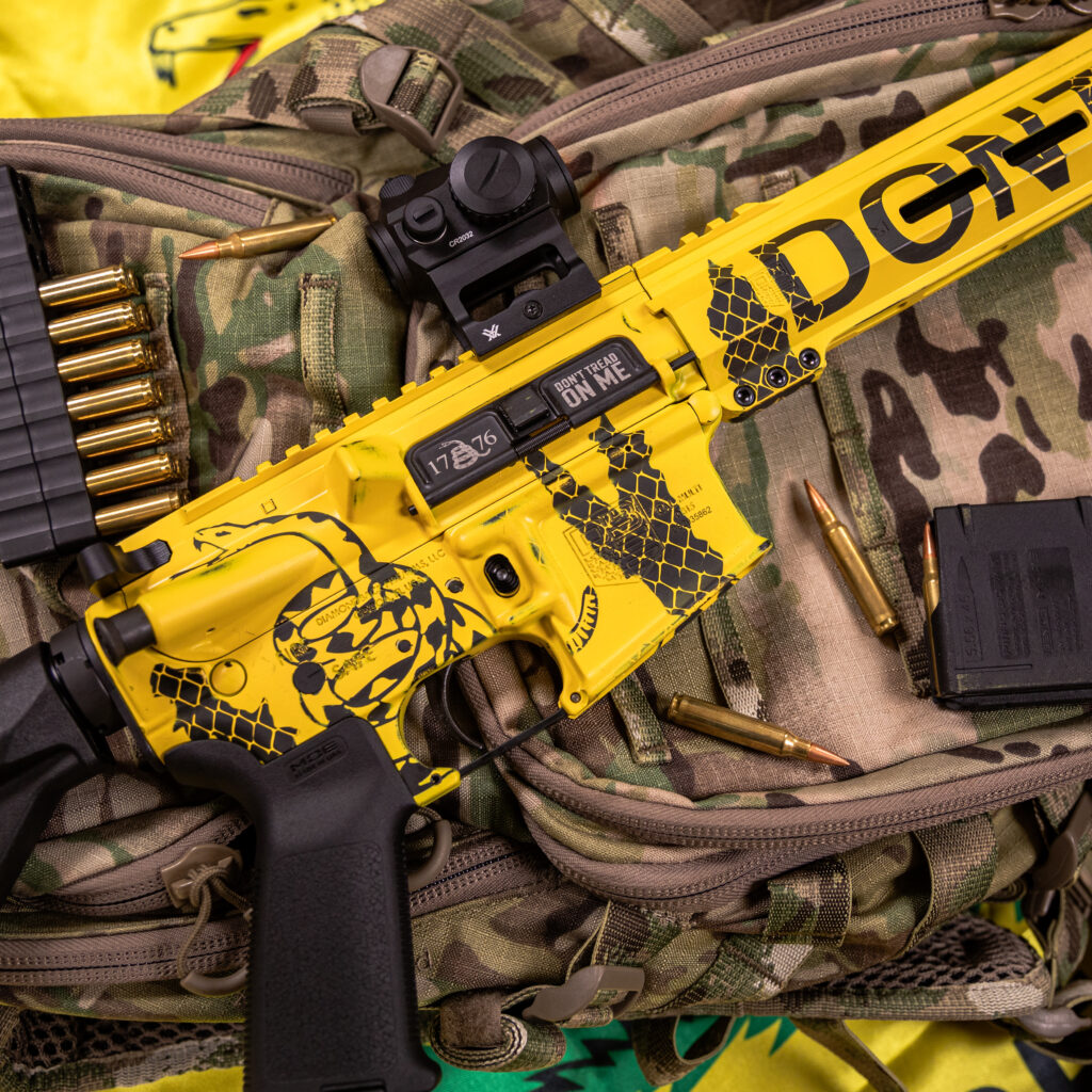<strong>**SOLD OUT**</strong>  -  Don't Tread On Me - AR15 Upper, Rail, and Lower Cerakote Set - Image 6