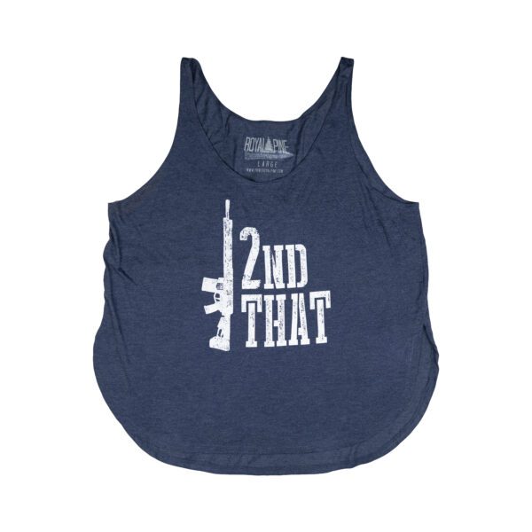 DB 2nd That Flowy Tank - Heather Navy