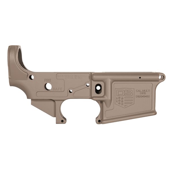 DB15 223/556/300BO STRIPPED OBSIDIAN SERIES RIFLE LOWER, FLAT DARK EARTH, NO MAGAZINE.......MUST PROVIDE A VALID FFL