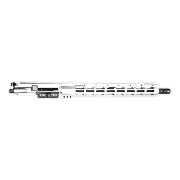DB15 5.56 NATO CARBON SERIES 16" UPPER ASSEMBLY W/ 15" M-LOK RAIL, WHITE